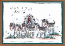 Turkey Zebra Card